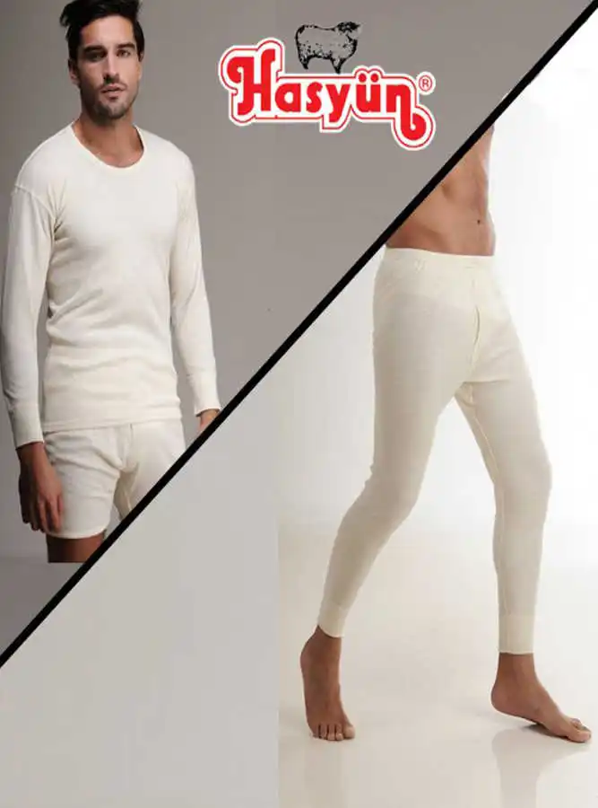 Australian Merino Wool Beige Thermal Underwear Russian Warm Keep and Dry Sets For Men Winter Thermo Thermal men pants long john