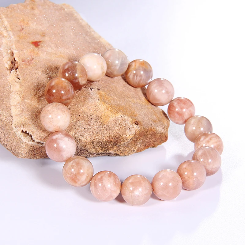 Jingzeyi пара кристаллов натуральный Солнечный камень браслеты для женщин оранжевый