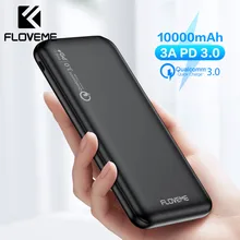 FLOVEME Quick Charger 3.0 Power Bank 10000Mah PD 3.0 Fast 18W Powerbank External Mobile Battery For iPhone 13 12 11 Xiaomi Fast