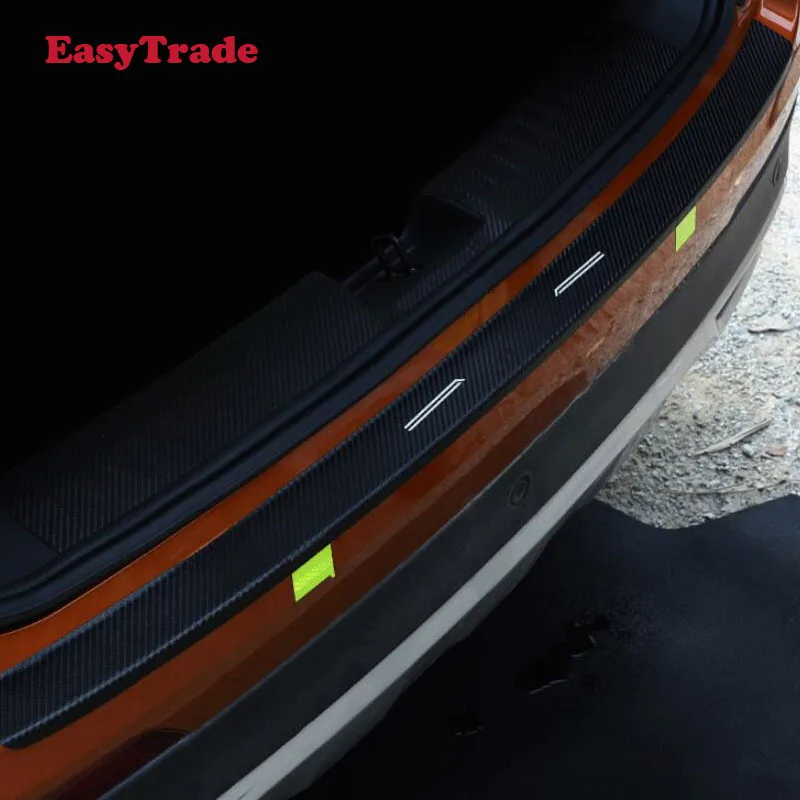 

Car Rear Door Sill Plate Protector Anti-Scuff Trunk outside door sill sticker For Mitsubishi ASX 2018 2017 2016 2015 Accessories