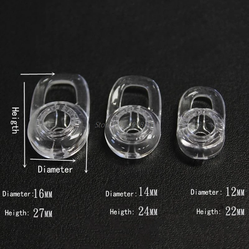 1 компл. Наушники вкладыши гелевые затычки для ушей с крючком Plantronics Brand M155/2M165 99%