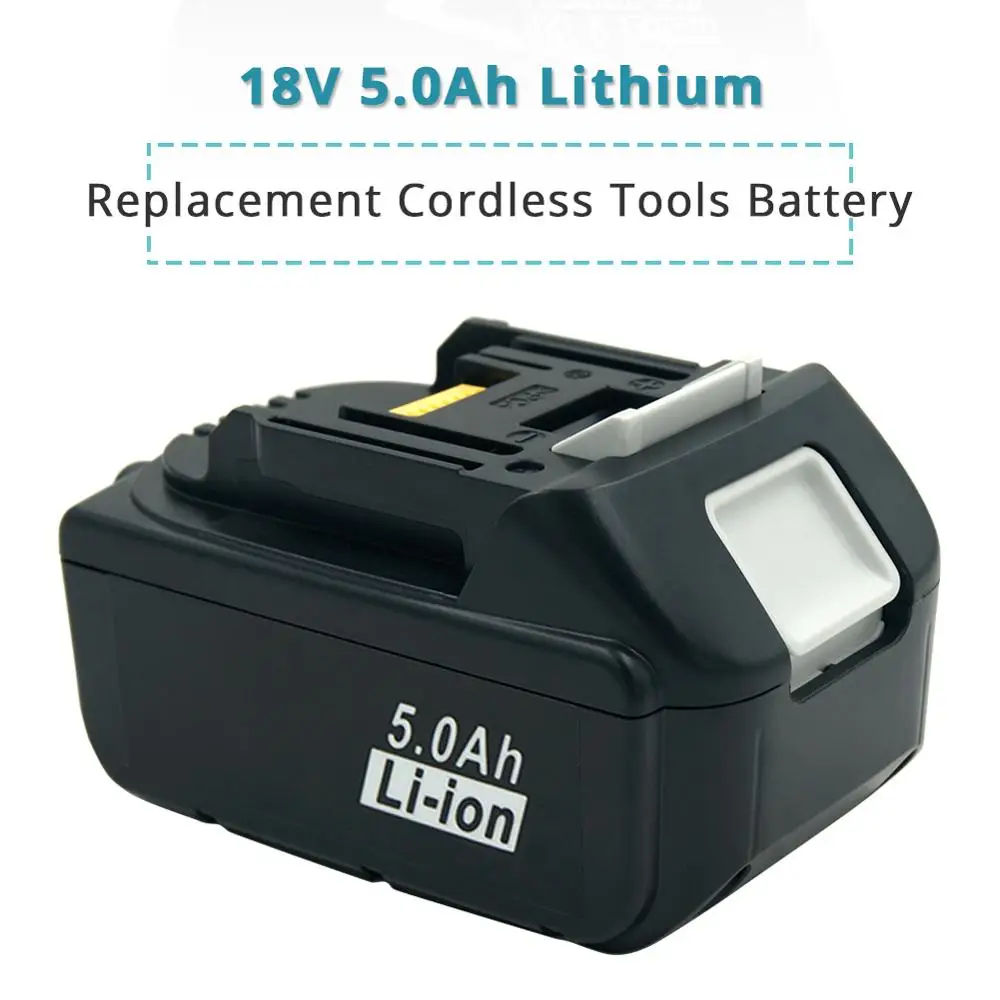 Сменный литиевый аккумулятор BL1850 2 шт. 5 0 Ач для Makita 18 в 5000 мАч BL1815 BL1830 BL1840 LXT400