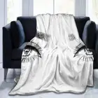 Супермягкое одеяло, роскошные женские глаза ручной работы с идеально обработанными бровями и полными ресницами, теплая защита от пиллинга