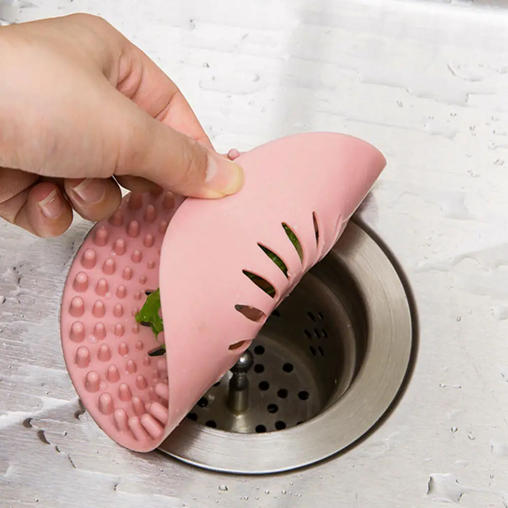 

Bathroom Silicone Sink Drain Hair Stopper Sink Filter Bath Stopper Bathroom Drain Strainer Shower Covers Kitchen Toliet