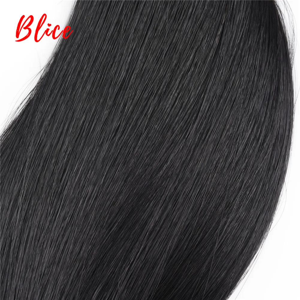 Blice длинные прямые синтетические волосы в пучках 40 дюймов оптом 1 стая вязаная