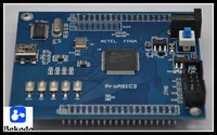 actel proasic a3p125 with serial fpga minimum system development board experiment board