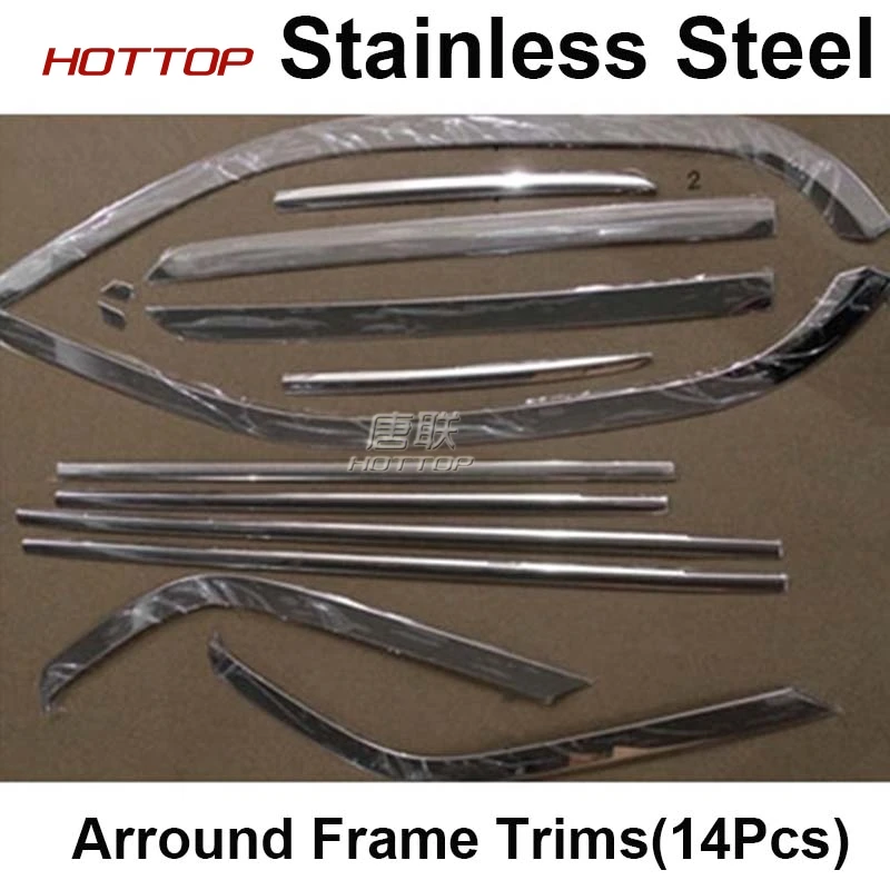 Бесплатная доставка хромированная отделка для окна автомобиля из нержавеющей