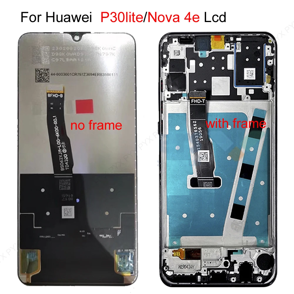 Тест 6 15 &quotдля Huawei P30 Lite lcd для Nova 4E LCD дисплей сенсорный экран дигитайзер сборка