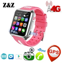 Android 9.0 Smart 4G Remote Camera GPS WIFI Kid Student Wristwatch Video Call Monitor Trace Location Google Play Map Phone Watch