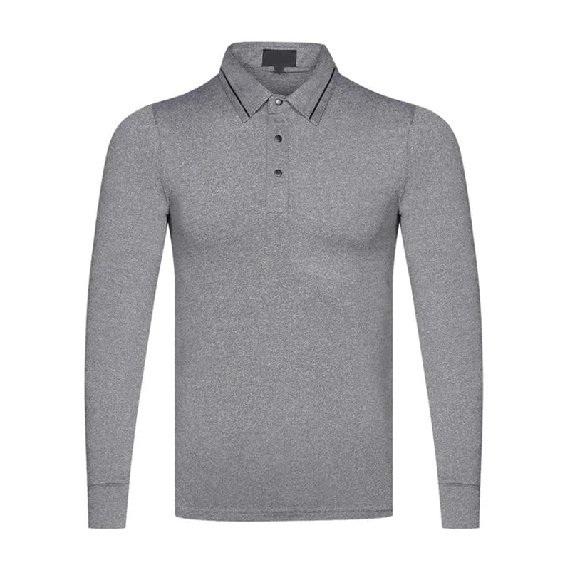 

Men's Golf shirts man Long Sleeves T shirt Male Outdoor Sports Turn down full sleeve T-Shirt Men winter warm soft Jerseys