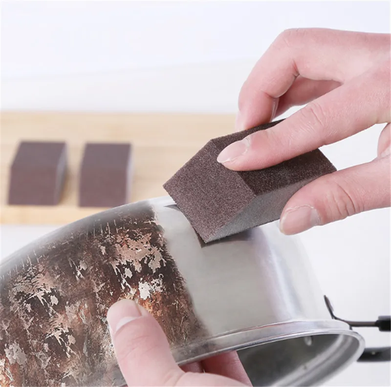 Гибкая Очищающая губка Карборундовая щетка для удаления ржавчины нано
