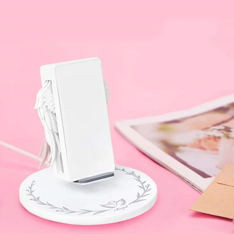 Tongdaytech Magic Angel 10 Вт Qi Беспроводное зарядное устройство для iPhone X 8 11Pro Max быстрое зарядное устройство Pad Быстрая зарядка для samsung S8 S10 Plus