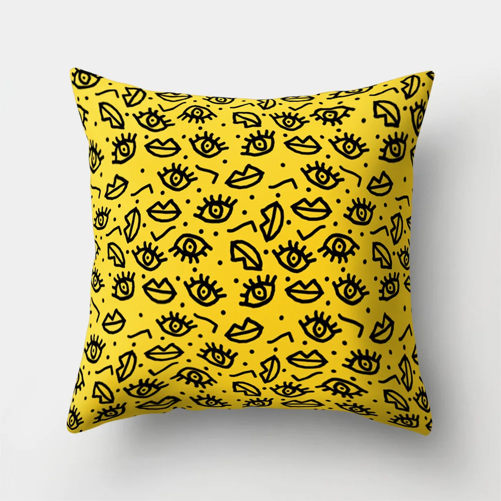 Чехол для подушек с накладными ресницами мягкий плюшевый чехол в классическом