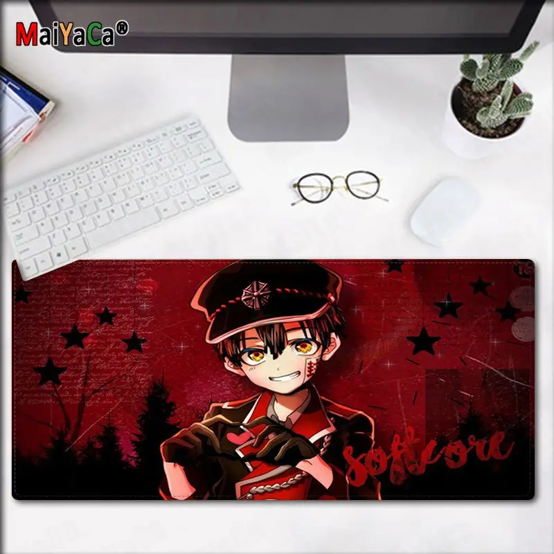 

MaiYaCa My Cartoon Anime Toilet-Bound Hanako-kun Locking Edge Mouse Pad Game Free Shipping Large Mouse Pad Keyboards Mat