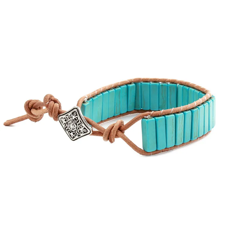 Чакра браслет ювелирные изделия ручной работы синий/белый цвет натуральный