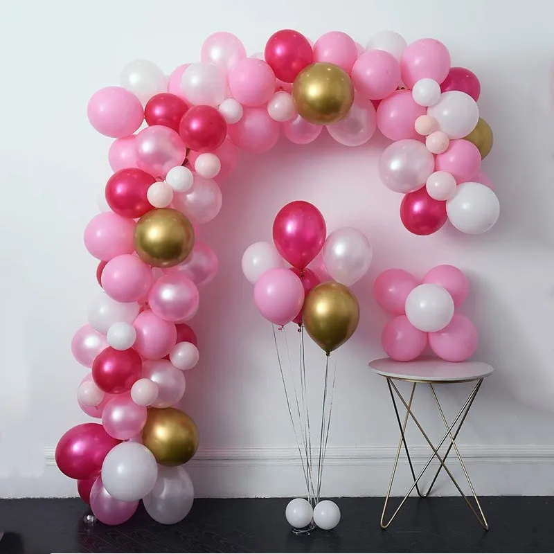 120 шт./компл. жемчужно-синий розовый пастельный воздушные шары-гирлянды арочный