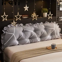 tongdi large pillow back cushion long elastic elegant soft printing backrest luxury decor for home bedside bed sofa tatami