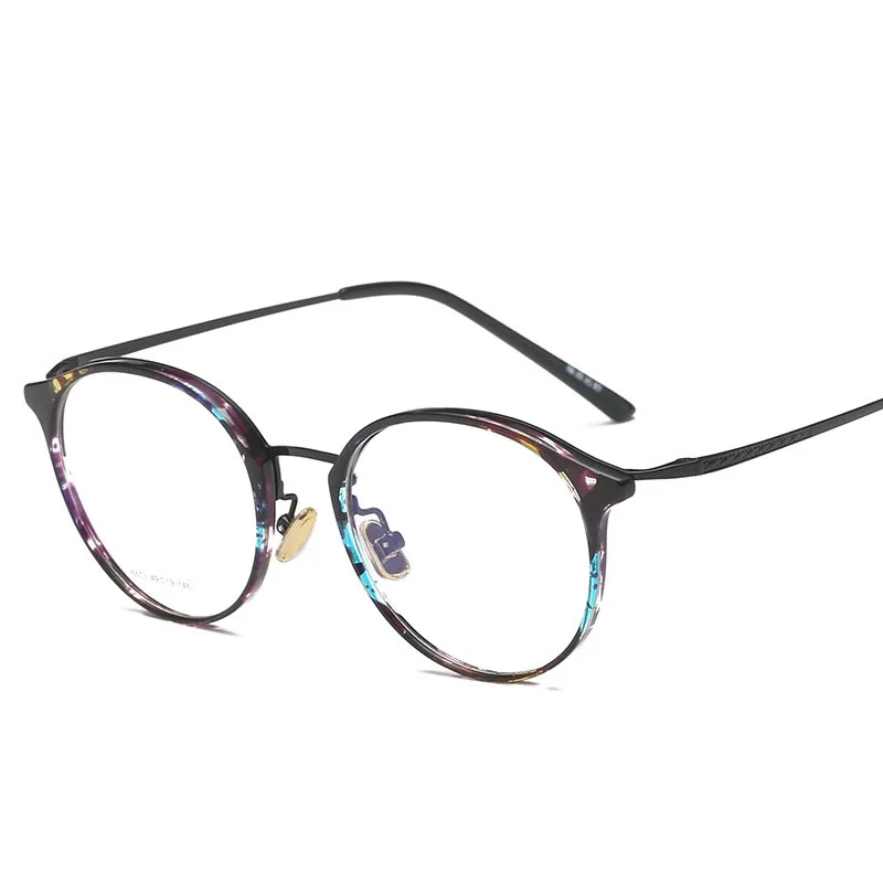 TR90 прозрачные круглые очки оправа для женщин и мужчин оптическая близорукость
