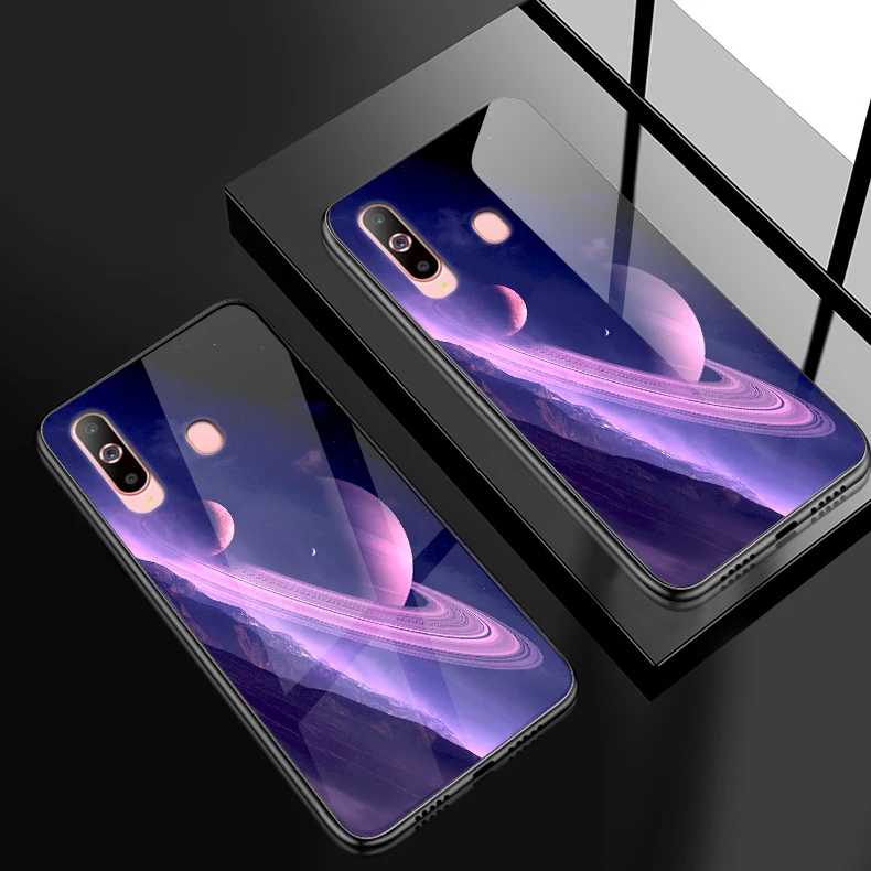 W365 Чехол для телефона для samsung Galaxy A10 A20 A30 A40 A50 A6S A70 A8S A80 A90 закаленное Стекло крышка J4Plus M10 M20 M30 Note9 жесткий корпус - Color: W365