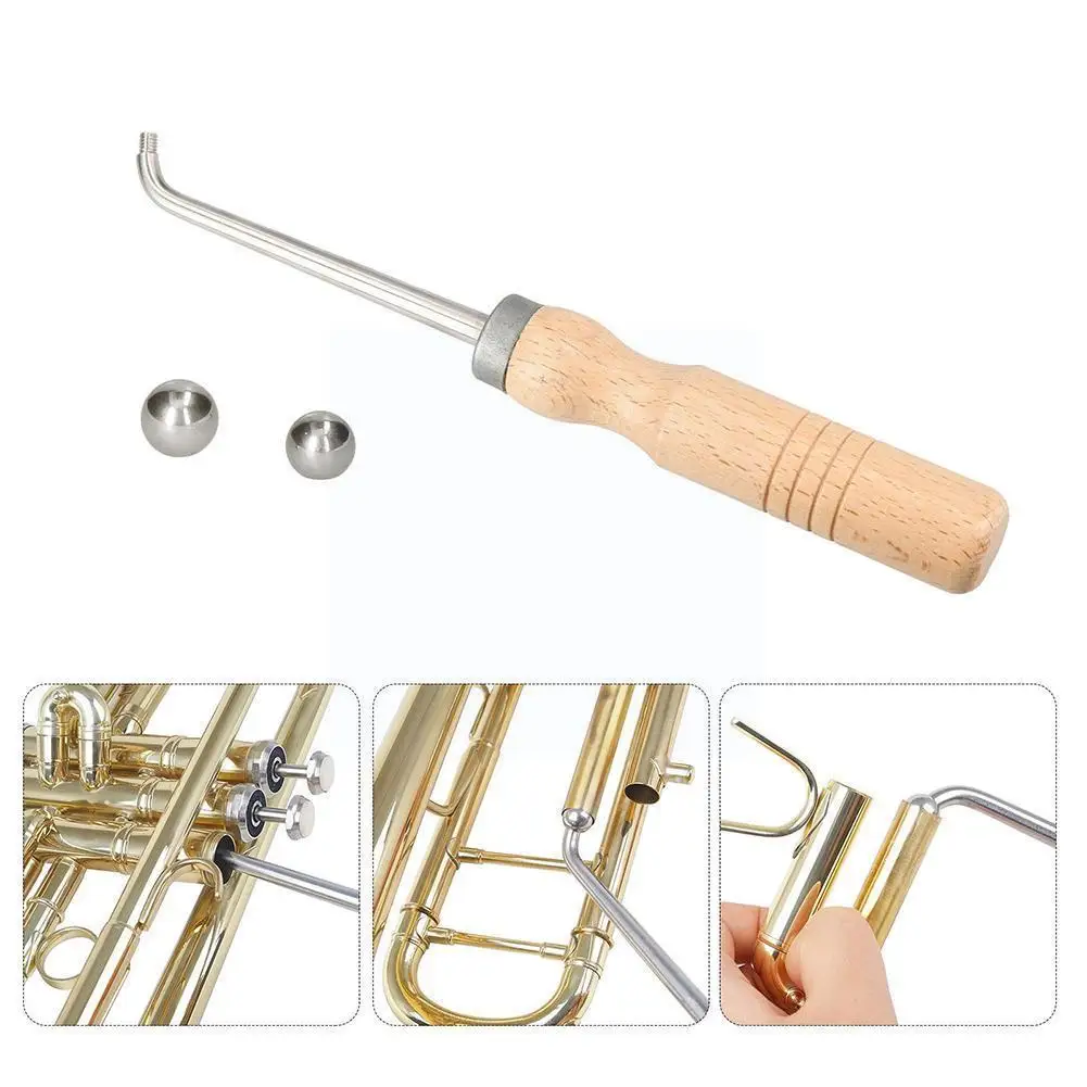 

Trumpet Elbow Repair Tool French Horn Maintenance Care Comfortable Wrench Wood Handle With Tools Trumpet W8a5