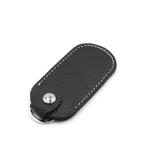 Кожаные сумки для хранения на застежке U-Disk, защитный чехол для U-диска, черные чехлы для USB флеш-накопителей, флешек
