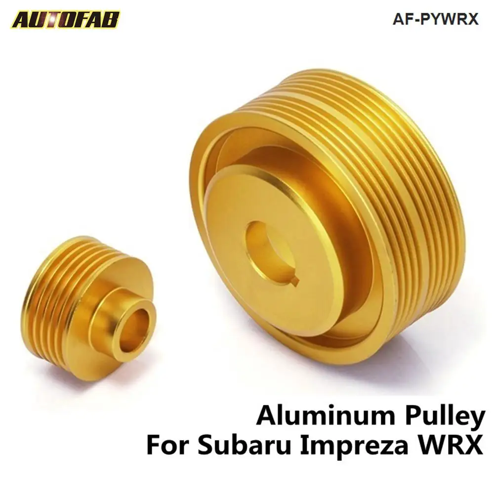 Эффективный шкив кривошипа золотой комплект подходит для Subaru Impreza WRX 2.0L 2.5L EJ25 EJ2