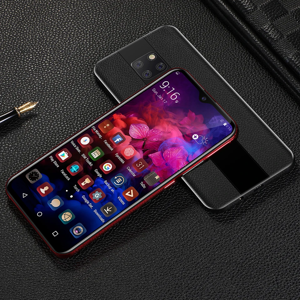 Роскошный смартфон 6," дюймов разблокированный Android Смарт мобильный телефон лицо ID телефон Google Play магазин бесплатно 3,5 мм наушники подарок