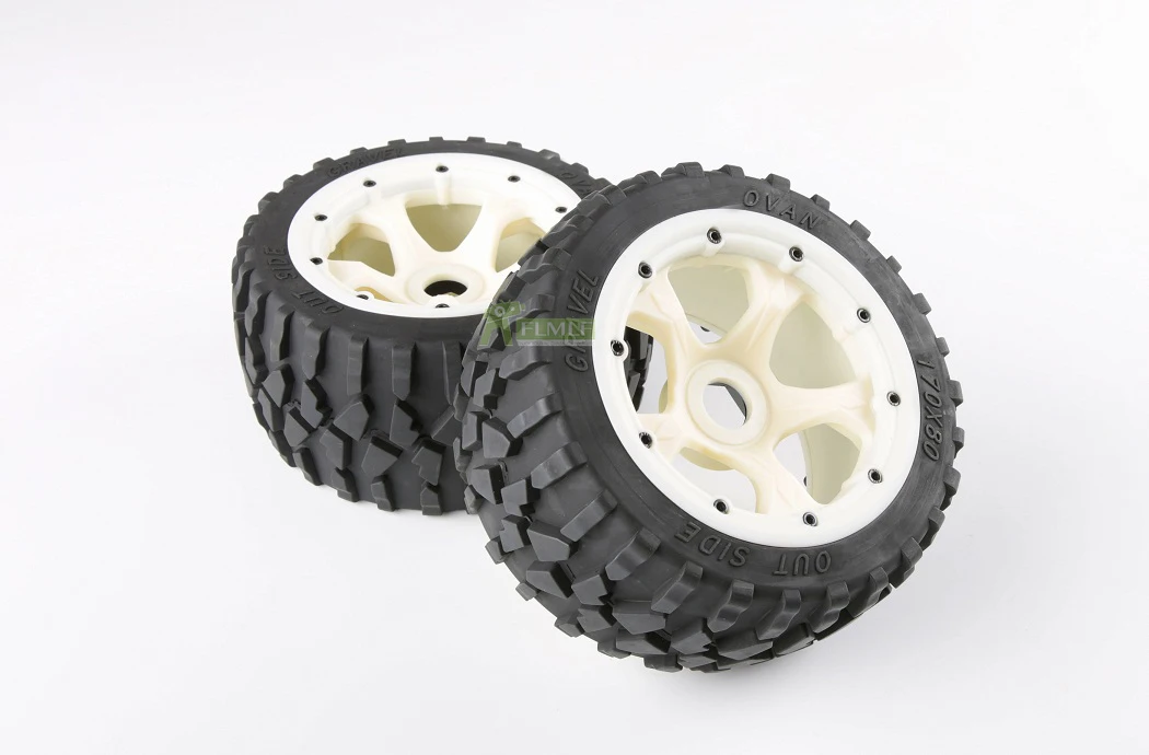 Передний и задний гравийный комплект шин с высокопрочной нейлоновой ступицей