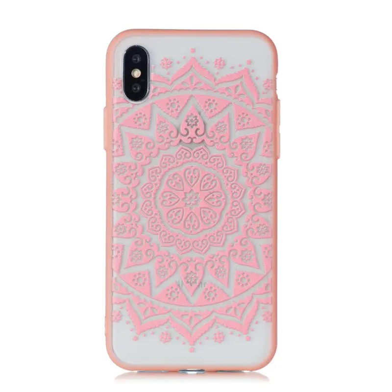9 JFWEN чехол с кружевными цветами для iphone XS Max X 8 7 Plus XR Чехол Жесткий PC чехол для телефона s для iphone X 7 8 6S Plus 5 5S SE чехол - Цвет: 9