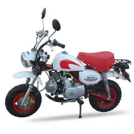 100cc одиночный цилиндр 80 км/ч топлива Ретро Скутер Досуг место автомобиль дети внедорожные взрослых бензин Высокая гонка двухколесный - Цвет: Белый