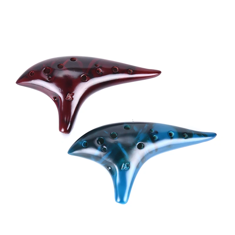 12 отверстий керамический окарина флейта альт C Копченый ожога подводная лодка