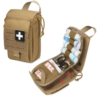 tactical molle first aid kit edc pouch medical bag emergency camping survival tool pack outdoor flashlight tourniquet pouch