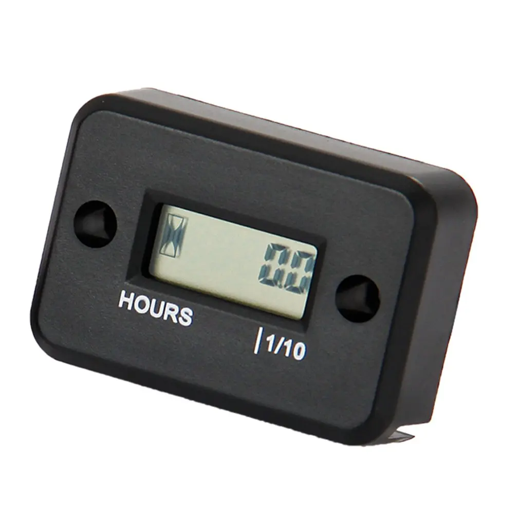 

LCD Inductive lawn mower ATV motorcycle waterproof timer Digital Hour Meter For jet ski Moto Snowmobile Marine ATV lawn mower