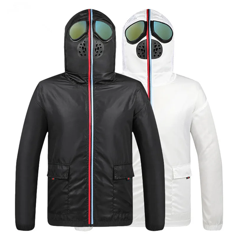 

Summer new men's skin clothing protective clothing Ultraman glasses jacket space suit sun protection clothing