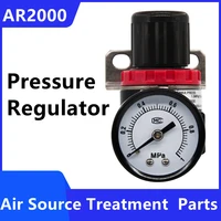 ar2000 g14 pneumatic mini air pressure relief control compressor regulator treatment units valve with gauge fitting wholesale
