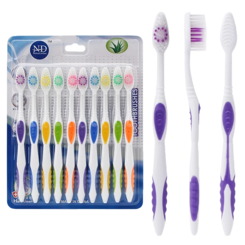 

10pcs Ultra Soft Bamboo Charcoal Nano Toothbrush Tooth Brush Oral