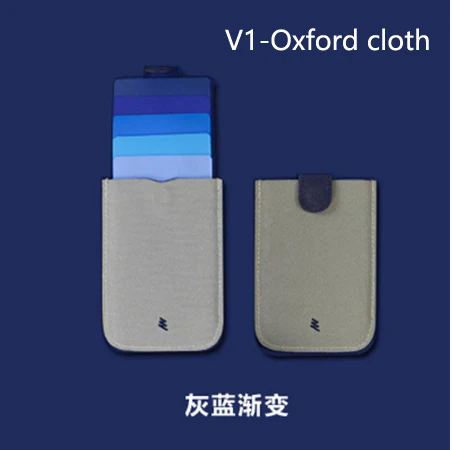 V1-Blue and Gray Новое поступление DAX V2 мини тонкий портативный держатель для карт вытянутый дизайн мужской кошелек градиентный цвет 5 карт деньги короткий женский кошелек - Цвет: V1-Blue and Gray