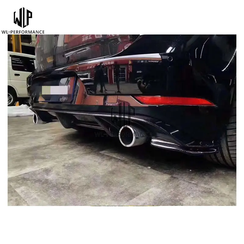 Гольф 7 MK7 GTI RZ двусторонний одинарный углеродного волокна задний бампер для губ Диффузор для VW Golf VII MK7 GTI бампер 14UP Автомобиль Стайлинг использование