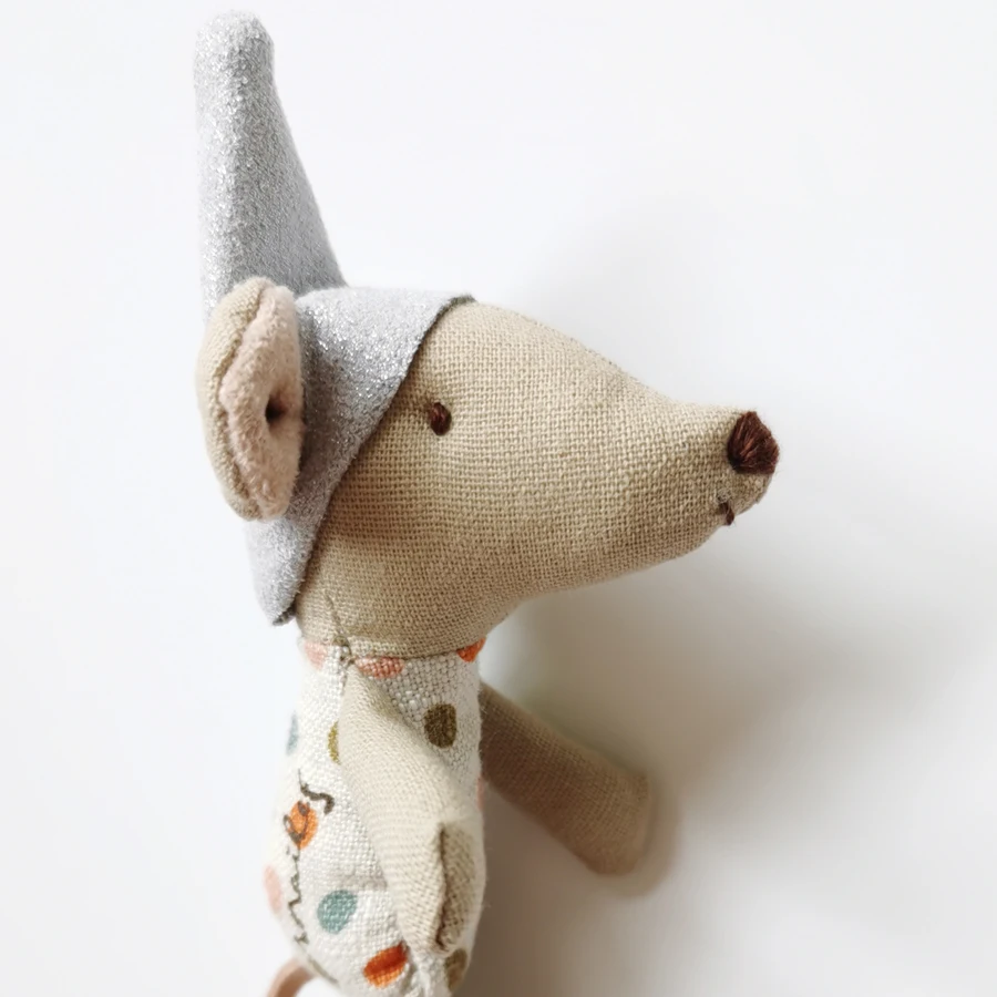 Миниатюрная сказочная игрушка-мышь с сумкой для сбора маленькие мышки тканевая