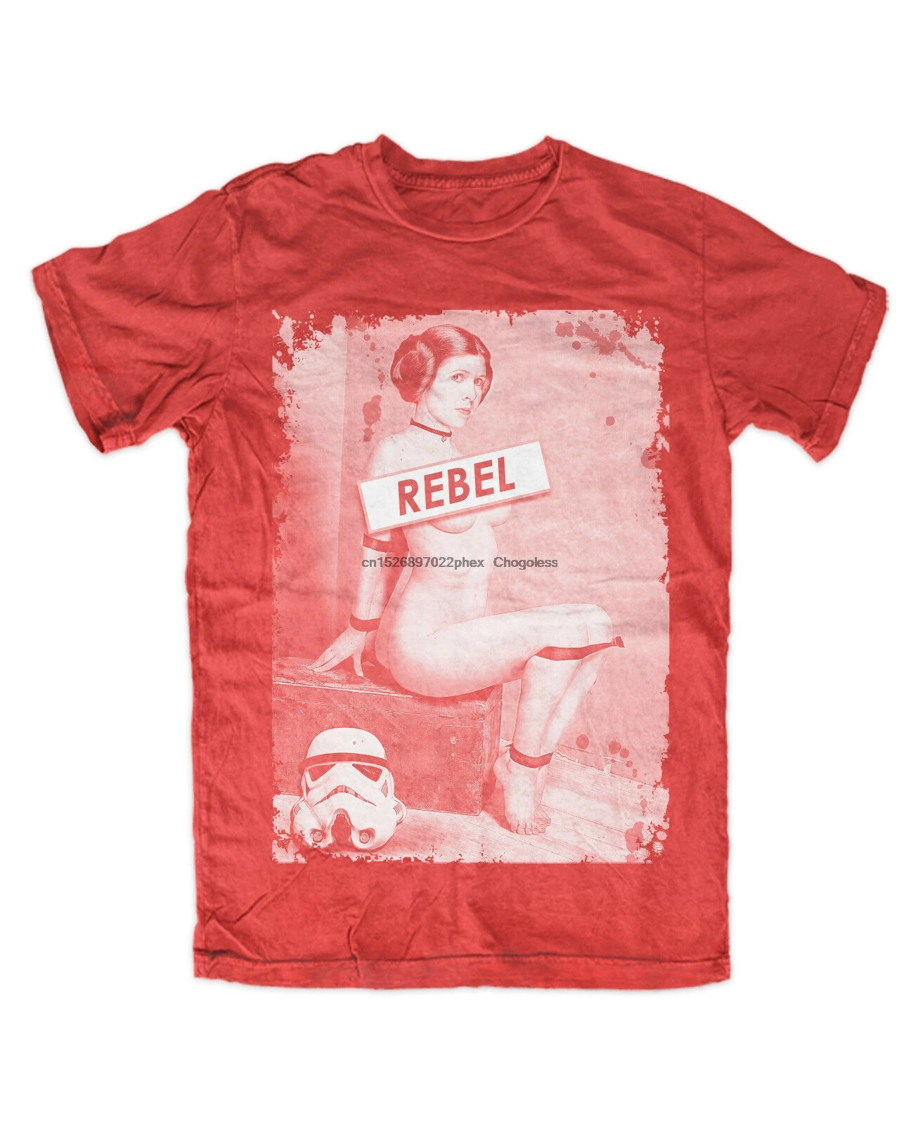 Leia футболка повстанца красный веселый культ | Мужская одежда