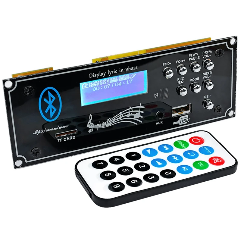 2 1 Bluetooth Автомобильный декодер плата MP3 плеер декодирующий модуль с USB Aux DIY для