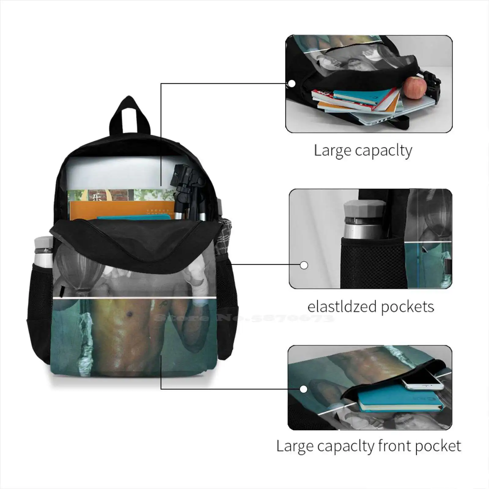 Manny Pacquiao Fashion Pattern Design Travel Laptop School Backpack Bag Boxing Boxer Mannypacquiao Fight Philippines