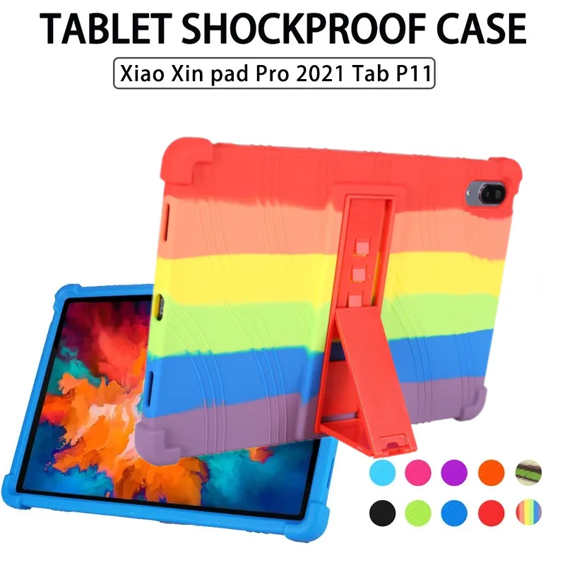 For Lenovo xiaoxin Pad Pro 2021 TB-J706F Safe Shockproof Silicone Cover For J606F Tab-P11/P11pro Tablet Protective Sleeve