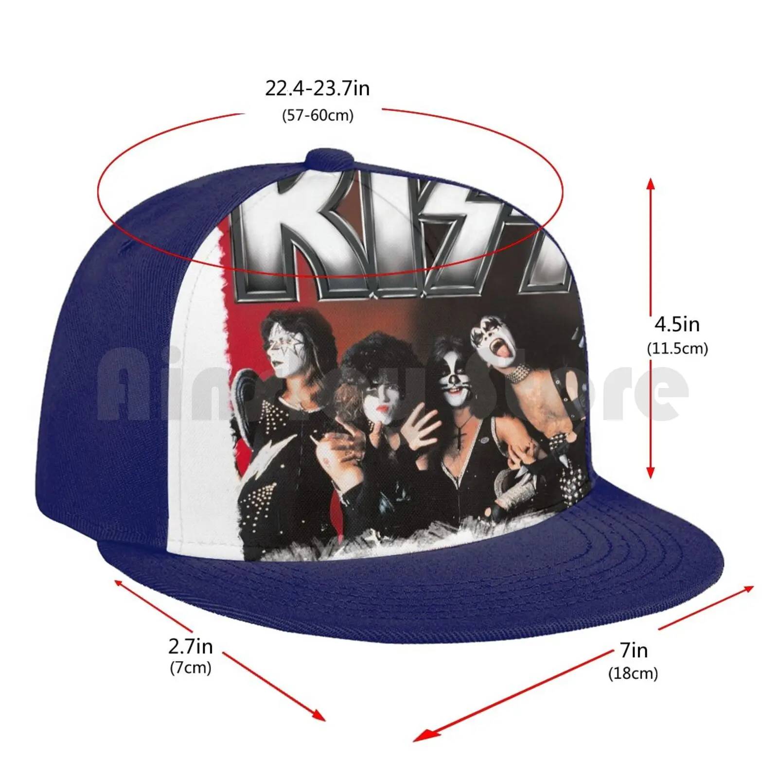 

Kiss Band Original Line Up Baseball Cap Diy Mesh Hip Hop Adjustable Kiss Kiss Fan Art Kiss Band Kiss Music Kiss Fanart Kiss The