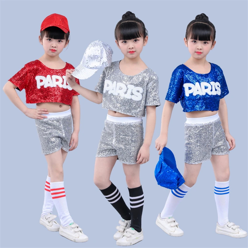 Детские костюмы для бальных танцев в стиле хип хоп девочек платья соревнований