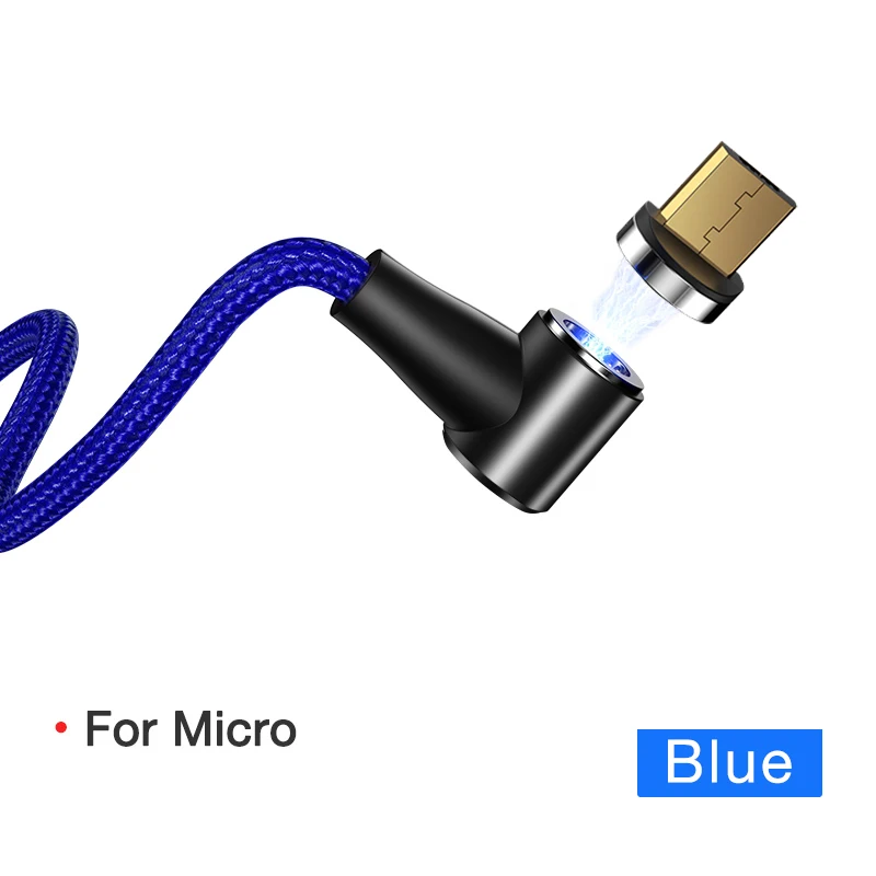1 м 2 м Магнитный кабель Micro usb type C Быстрая зарядка Micro usb type-C магнитное зарядное устройство провод usb c для iphone 11 X Xr Xs usb кабель - Цвет: Blue For Micro