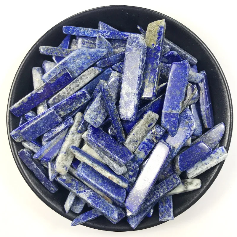 

100g Natural Stone Mineral Crystal Lapis Lazuli Quartz Strip Gravel Healing DIY material Aquarium Stone Home Decoration Crafts