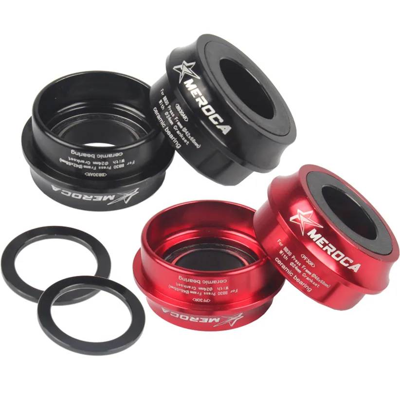 

MEROCA BB30 PF30 22 24mm Tooth-plate Crankset Axis Bottom Ceramic Shaft Bearings Peilin Pressure Entry