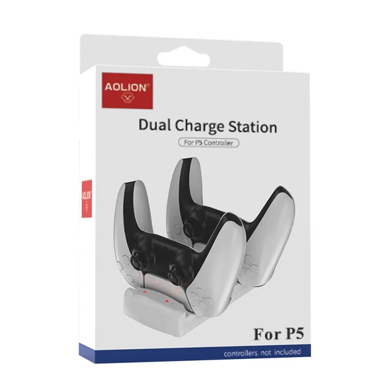 

Wireless Charger For PS5 Controller Dual Charger For PS5 Game Controller Charging Belt With LED Light Indicator
