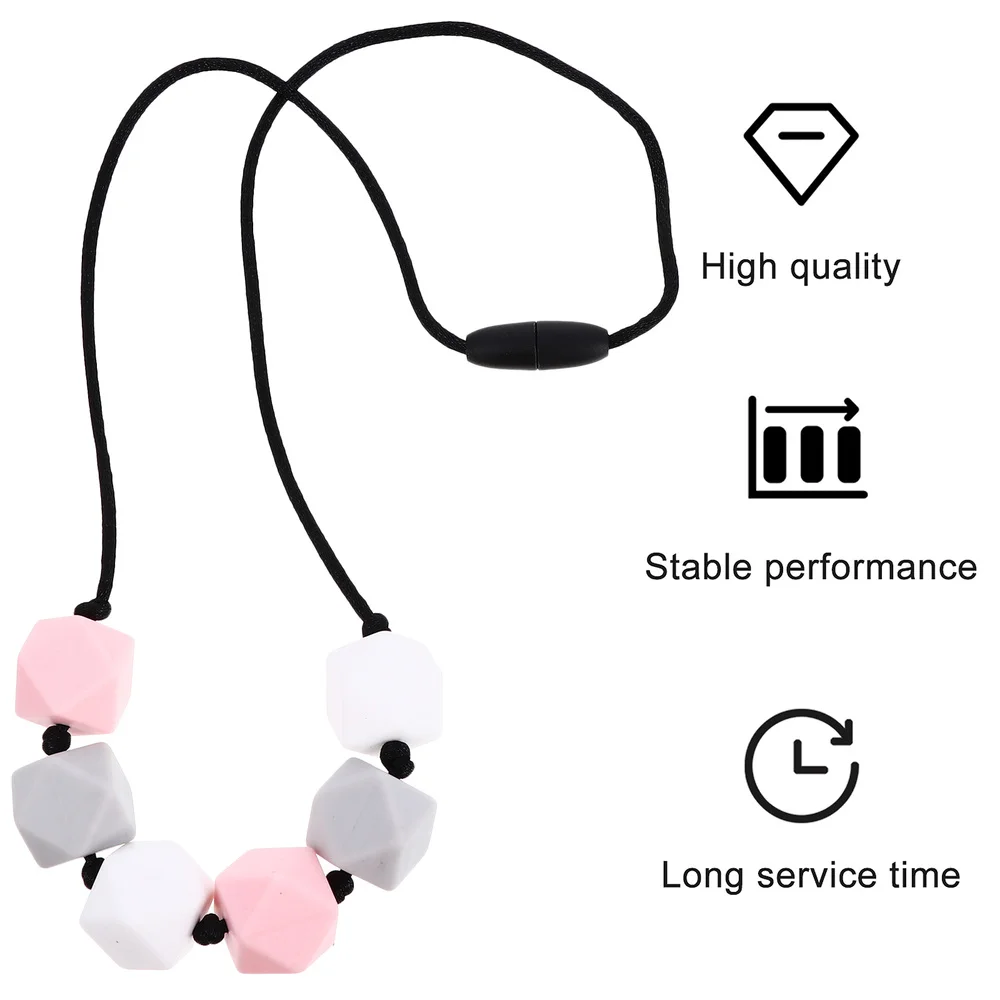 

Silicone Molar Teether Baby Necklace Infant Nursing Breastfeeding Necklace